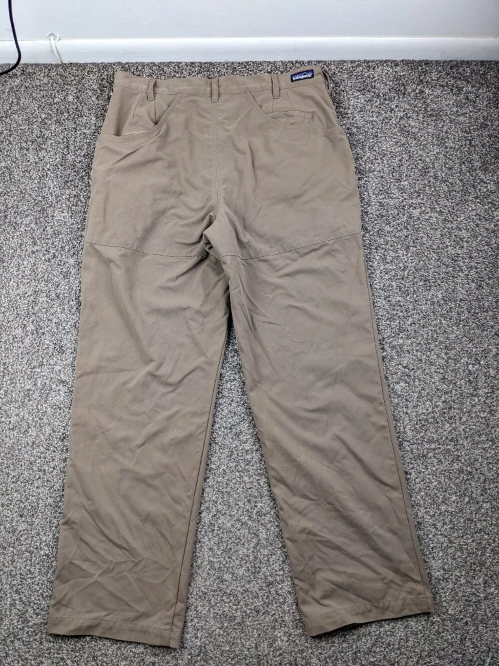 Patagonia Stand Up Pants Brown Nylon Canvas Workwear Mens 36x32 56130 2008